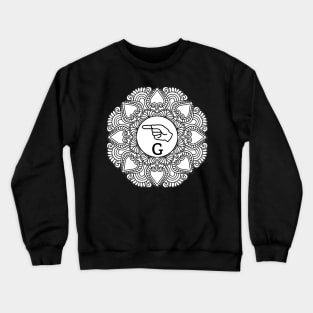 ASL - Langue des signes américaine - Letter G - T-shirt Crewneck Sweatshirt